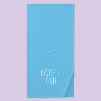 Typographie minimaliste Serviette personnalisée po