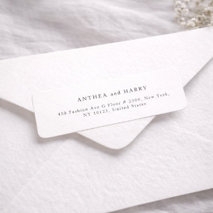 Typographie moderne avec empattements Adresse de r