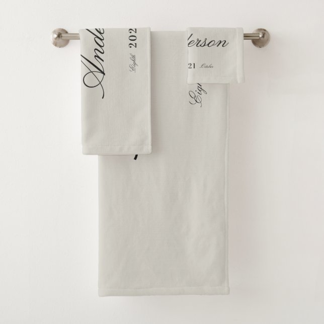 Typographie moderne et classe M. et Mme mariage (En situation)