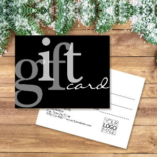 Typographie moderne Gras Noir Ajouter Logo Carte C