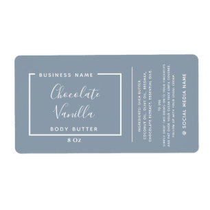 Typographie moderne minimaliste produit bleu pouss