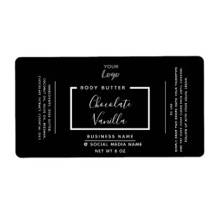 Typographie moderne minimaliste produit logo noir