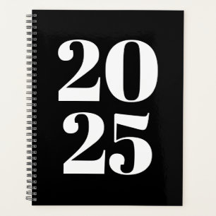 Typographie moderne noir blanc personnalisé année