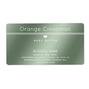 Typographie moderne simple produit coeur blanc