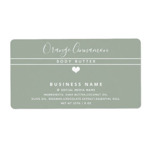 Typographie moderne simple produit coeur blanc