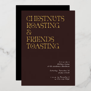 Typographie moderne unique Invitation Soiree