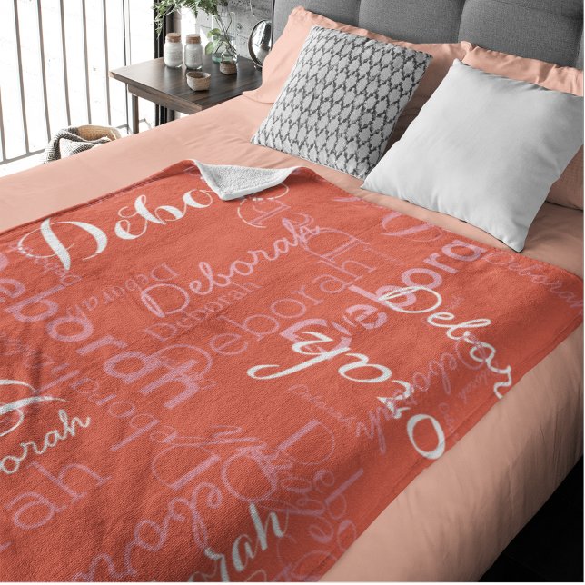 Typographie Noms roses sur la couverture en polair (Créateur téléchargé)