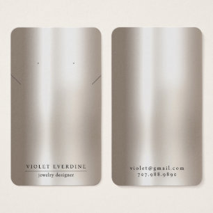 Typographie Pearlescent Écouter collier bijoux