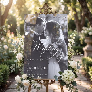 TYPOGRAPHIE PHOTO EN NOIR ET BLANC MARIAGE