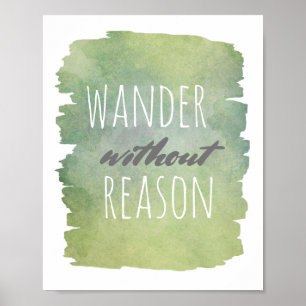 typographie poster errer sans raison