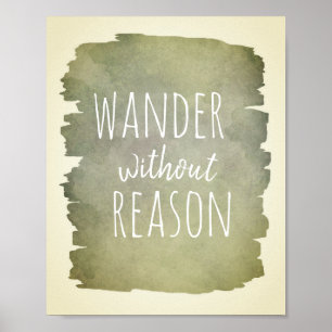 typographie poster errer sans raison