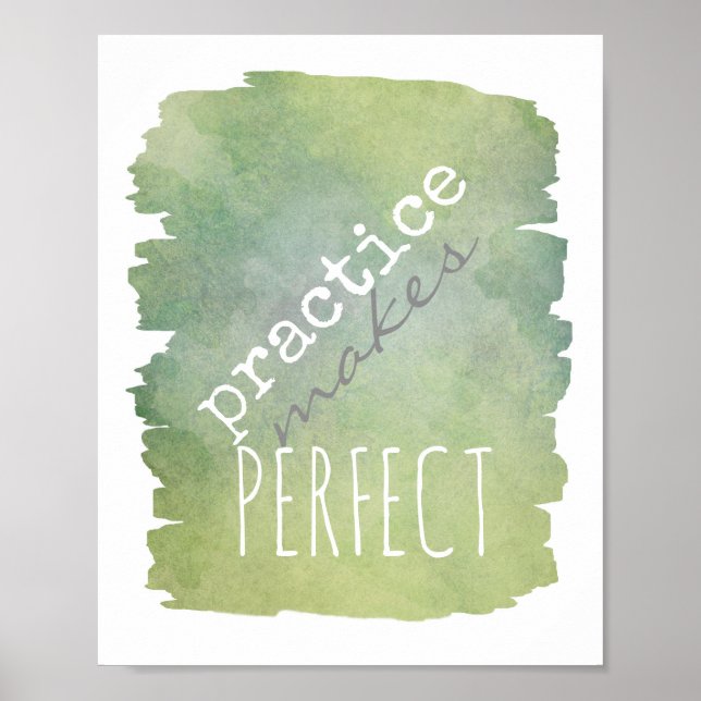 typographie poster pratique rendre parfait (Devant)