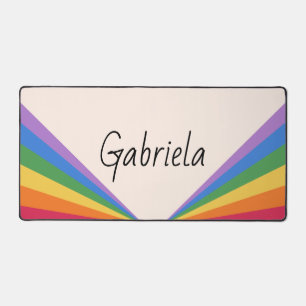 Typographie rétro et minimaliste de l'arc-en-ciel