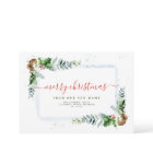 typographie rouge joyeux Noël faire-part mobile