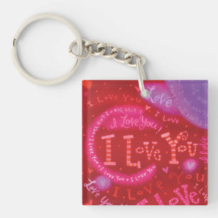 Typographie rouge-rose de coeurs de Valentine je