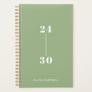 Typographie verte de taille minimale chic hebdomad