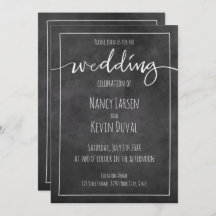 typographie vintage de tableau noir invitations de