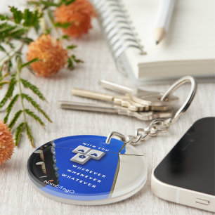 typography_1_with you_1 acrylic keychain
