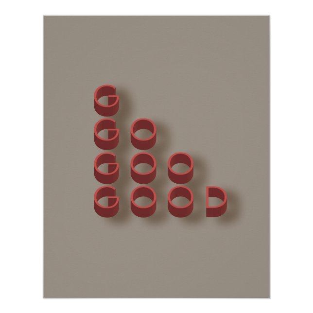 typography_4_very good glossy poster (Front)