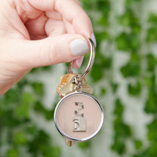 typography_5_wake me up before 6 keychain