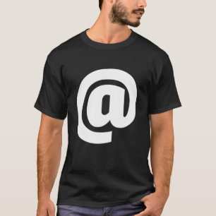 Typography Bold At Sign At Symbol T-Shirt