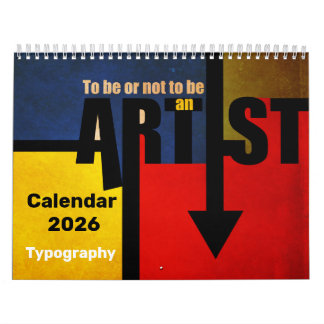 Typography Calendar