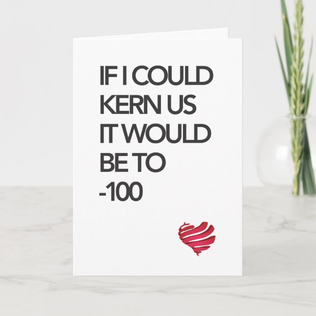 Typography Card (Front)