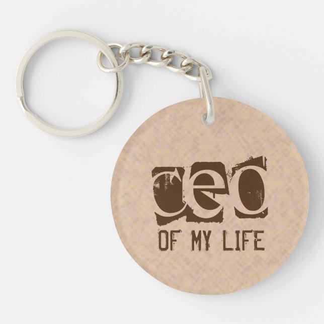 Typography CEO of My Life Keychain (Front)