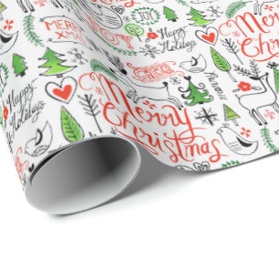 Typography Christmas Tissue Paper