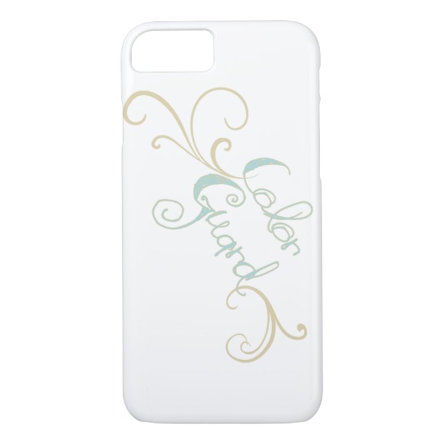 Typography Colour Guard with Swirls Design Case-Mate iPhone Case (Back)