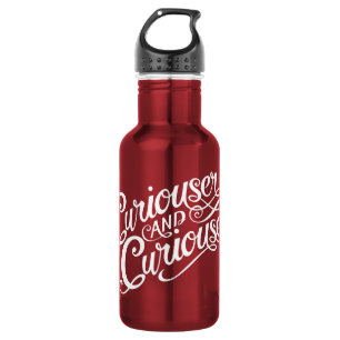 Typography   Curiouser and Curiouser 2 532 Ml Water Bottle