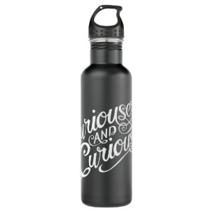 Typography   Curiouser and Curiouser 2 710 Ml Water Bottle