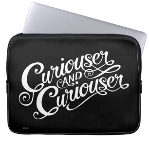 Typography   Curiouser and Curiouser 4 Laptop Sleeve