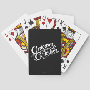 Typography   Curiouser and Curiouser 4 Playing Cards