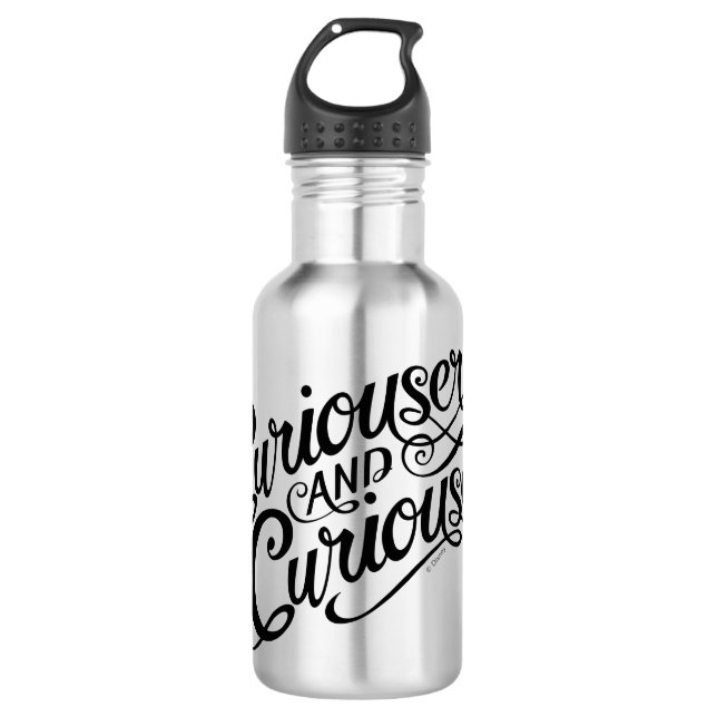 Typography | Curiouser and Curiouser 710 Ml Water Bottle (Front)