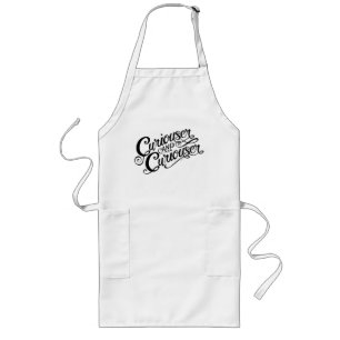 Typography   Curiouser and Curiouser Long Apron