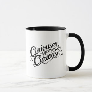 Typography   Curiouser and Curiouser Mug