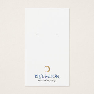 Typography Gold Moon Earring Jewellery Display Car