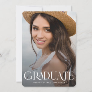 Typography Graduate Modern Announcement