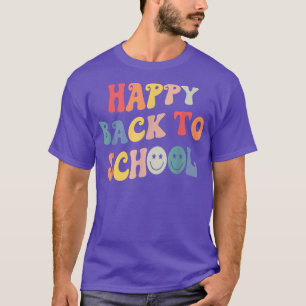 Typography Happy Back To School Shirt For Teachers