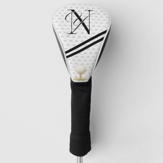  typography initials monogram N+Y Golf Head Cover (Front)