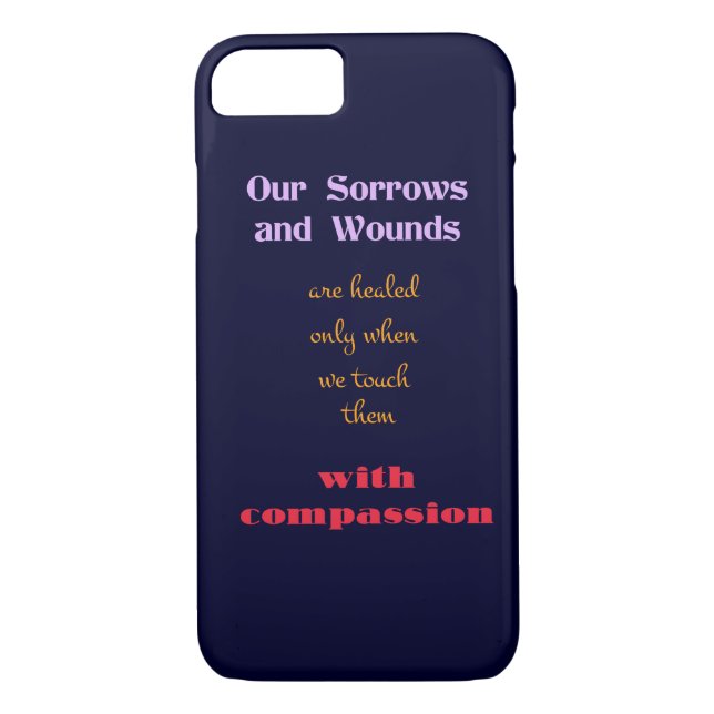 Typography - Inspirational Quote on Compassion Case-Mate iPhone Case (Back)