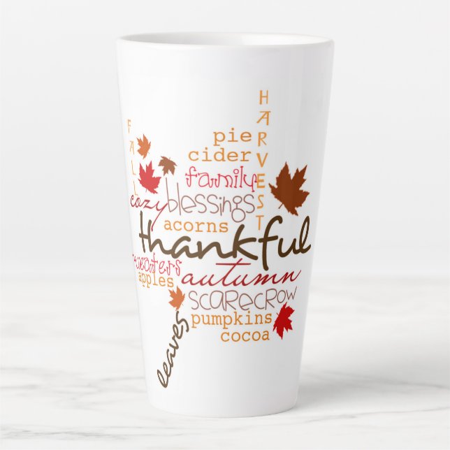 Typography Latte Mug (Front)