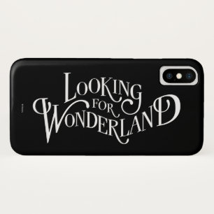 Typography   Looking for Wonderland 4 iPhone X Case