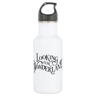 Typography Looking for Wonderland 532 Ml Water Bottle
