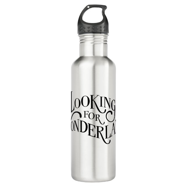 Typography | Looking for Wonderland 710 Ml Water Bottle (Front)