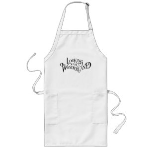 Typography   Looking for Wonderland Long Apron