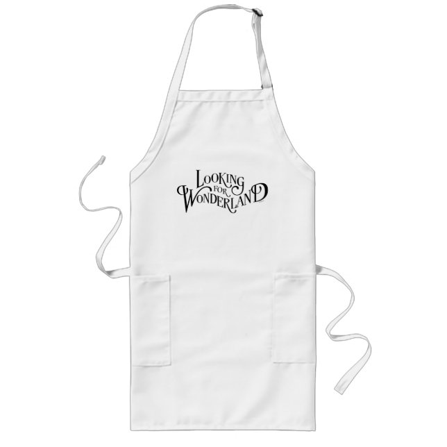 Typography | Looking for Wonderland Long Apron (Front)