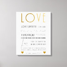 Typography Love is Patient, Kind Bible Verse Decor