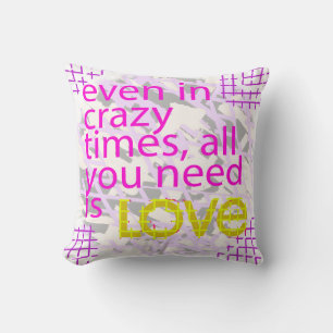 Typography Loving Inspiration Throw Pillow